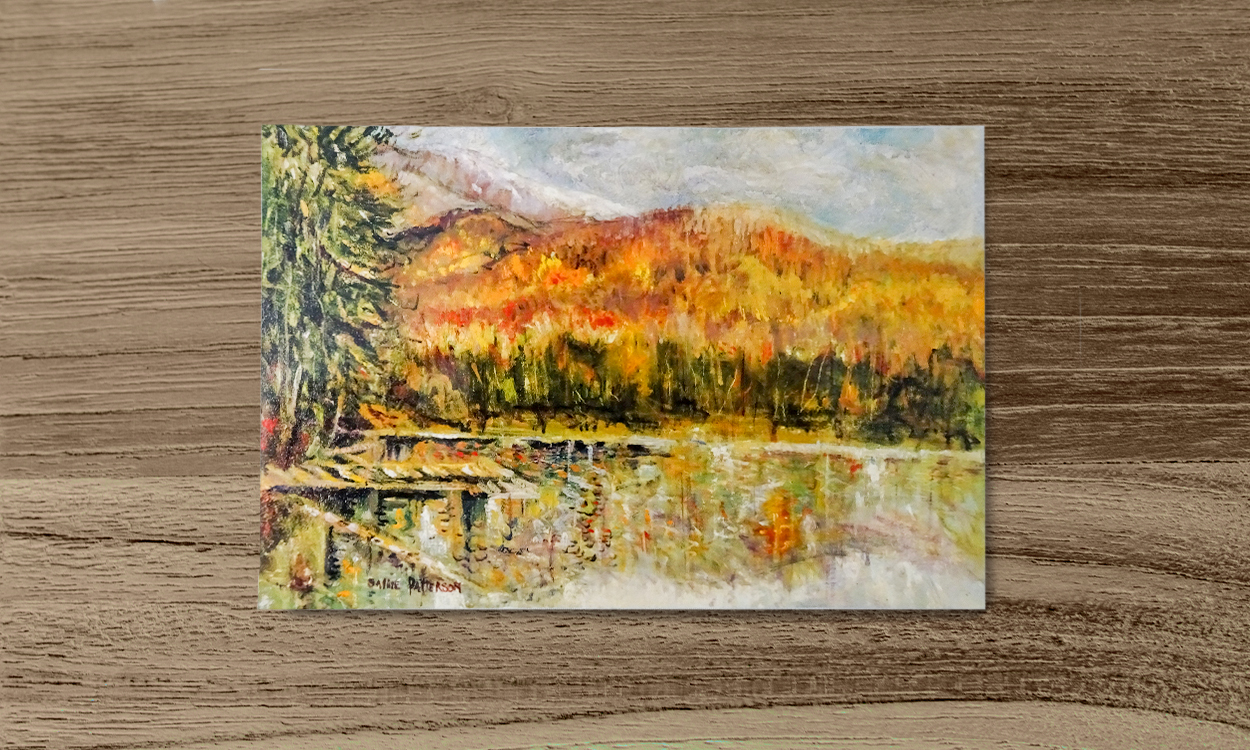Set of 12 Autumn at Heart Lake Postcards Adirondack Mountain Club
